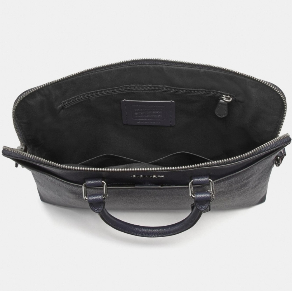 NWT Coach black leather briefcase or laptop bag - Picture 5 of 7